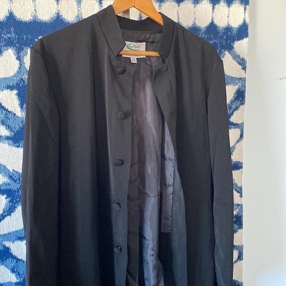 🧥IVY Robes 54 long black robe/jacket NWOT - Picture 5 of 16
